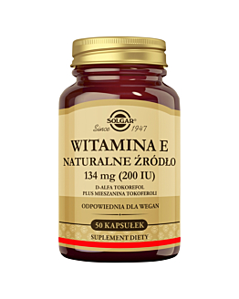 Solgar Naturalna witamina E 134 mg kapsułki