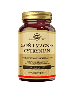 Solgar Wapń i Magnez cytrynian tabletki