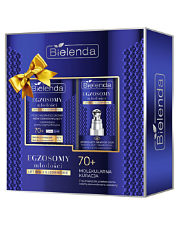 Bielenda zestaw Egzosomy Młodości 70+: Krem dzień/noc 50ml + Krem pod oczy 15ml