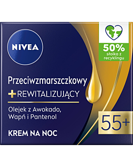 Nivea Przeciwzmarszczkowy + rewitalizujący Krem na noc 55+ 