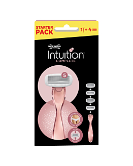 Wilkinson Intuition Complete Maszynka do golenia z wymiennymi wkładami dla kobiet, Rączka + 4 wkłady