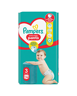 Pampers Pants Pieluchomajtki Midi (3), 56 szt.