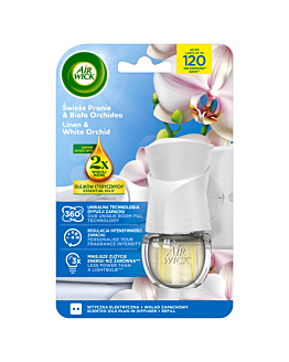 Air Wick Elektryczny Świeże Pranie & Biała Orchidea/Linen & White Orchid, Komplet
