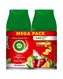 Air Wick Freshmatic Owocowa Sangria&Korzenne Przyprawy/Fruity Sangria&Spices, Wkład megapack 2x250ml