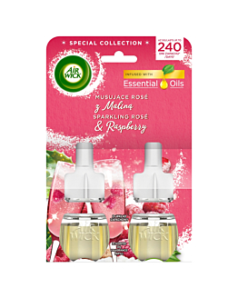 Air Wick Elektryczny Musujące Rose z Maliną/Sparkling Rose and Raspberry, Duopack 2x19 m