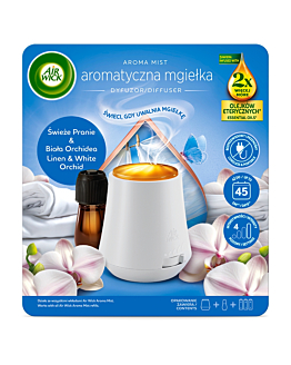Air Wick Aromatyczna Mgiełka Świeże Pranie & Biała Orchidea/Linen & White Orchid, Komplet 