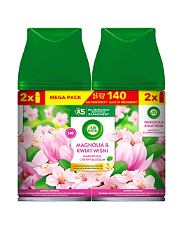 Air Wick Freshmatic Magnolia i Kwitnąca Wiśnia/Magnolia & Cherry Blossom, Wkład megapack 2x250 ml