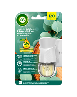 Air Wick Elektryczny Niebieski Eukaliptus&Drzewo Cedrowe/Blue Eucalyptus&Cedarwood, Komplet