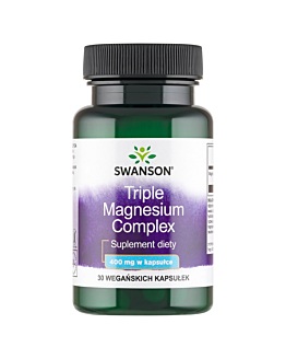Swanson Triple Magnesium Complex 400 mg Kapsułki, 30 szt.