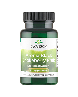 Swanson Aronia Black Chokeberry Fruit Kapsułki, 60 szt.