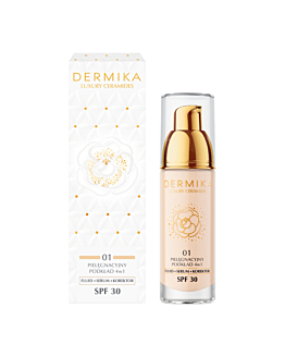 Dermika Luxury Ceramides Pielęgnacyjny podkład 4w1, SPF30, 01