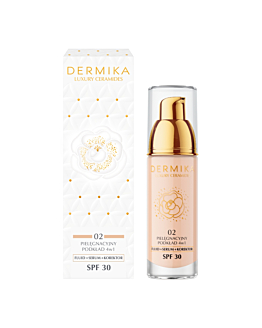 Dermika Luxury Ceramides Fondotinta Curativo, 4 in 1, SPF30, 02