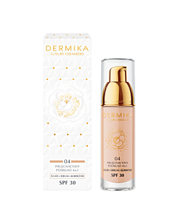 Dermika Luxury Ceramides Pielęgnacyjny podkład 4w1, SPF30, 04