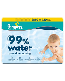 Pampers Aqua Salviettine Umidificate, 60 pz. x 12