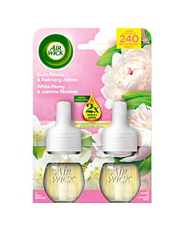 Air Wick Elektryczny Biała Peonia i Kwitnący Jaśmin/White Peony & Jasmin Blossom, Duopack 2x19 ml 