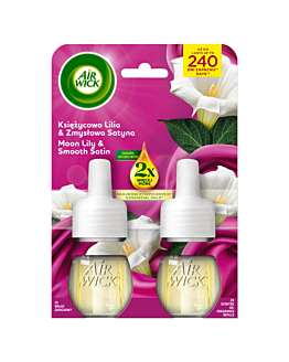 Air Wick Elektryczny Księżycowa Lilia & Zmysłowa Satyna/Smooth Satin & Moon Lily, Duopack 2x19 ml