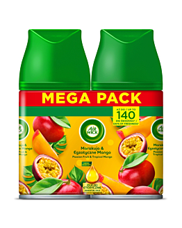 Air Wick Freshmatic Marakuja & Egzotyczne Mango/Passion Fruit & Tropical Mango, Megapack 2x250 ml