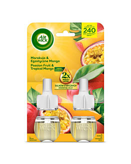 Air Wick Elektryczny Marakuja & Egzotyczne Mango/Passion Fruit & Tropical Mango, Duopack 2x19 ml 