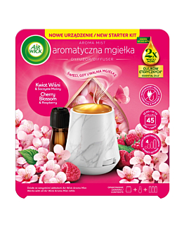 Air Wick Aromatyczna Mgiełka Kwiat Wiśni & Soczyste Maliny/Cherry Blossom & Raspberry, Komplet