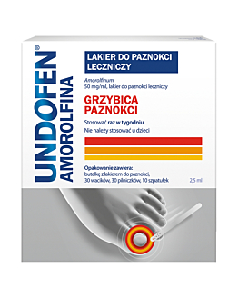 Undofen Amorolfina Lakier Leczniczy Do Paznokci 2,5 ml