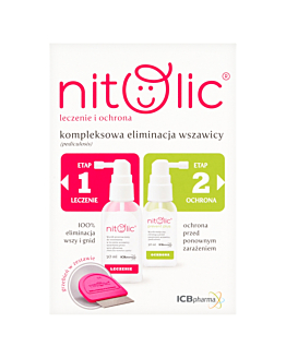 Pipi Nitolic, Zestaw Leczenie i Ochrona Przeciw Wszawicy, 50 ml + 30 ml