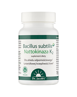 Dr. Jacobs Bacillus Subtilis + Nattokinaza K2 Kapsułki, 60 szt.