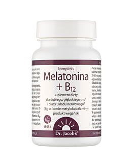 Dr. Jacobs Melatonina + B12 Tabletki, 60 szt.