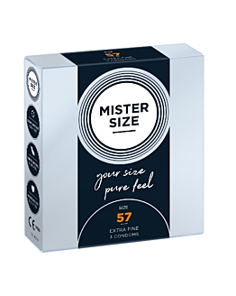 Condoms 57 Mm 3 Pieces Mister.Size