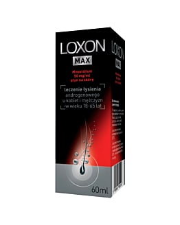 Loxon Max (Loxon 5%), Płyn do stosowania na sk&oacute;rę 50 mg/ml, 60 ml