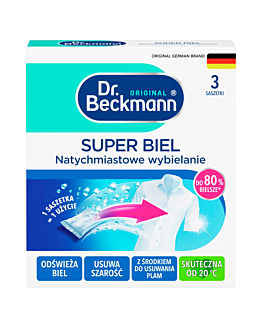 Dr. Beckmann Super Biel Intensywne Wybielanie Tkanin w Saszetkach