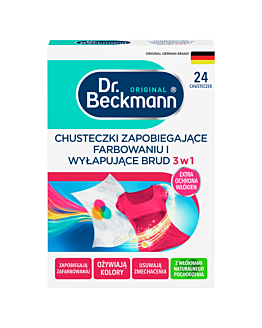 Dr. Beckmann Chusteczki wyłapujące kolor i brud 3w1, 24 szt.