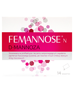 Femannose N, Preparat wspomagający pracę układu moczowego, Saszetki