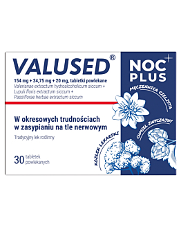 Valused Noc Plus tabletki powlekane 154mg+34,75mg+20mg 30 tabl.