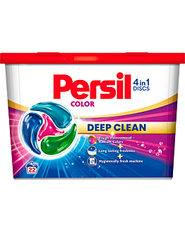 Persil Discs Color 22 sztuki, Skoncentrowany środek w kapsułkach do prania tkanin kolorowych 