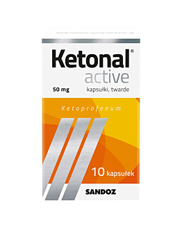 Ketonal Active, Kapsułki twarde 50 mg, 10 kapsułek