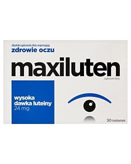 Maxiluten, Zestaw witamin i minerałów wspomagających wzrok, Kapsułki