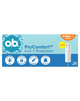 O.B. ProComfort Super tamponi, 24 pezzi.