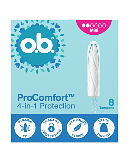 O.B. ProComfort Mini tamponi, 8 pezzi.
