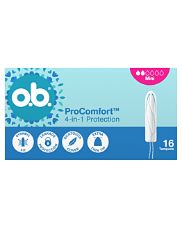 O.B. ProComfort Mini tamponi, 16 pezzi.