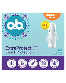 O.B. Extra Protect Super tampony, 42 szt.