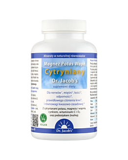 Dr. Jacobs Magnez Potas Wapń Cytryniany Tabletki, 250 szt.