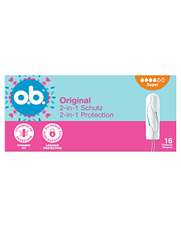 O.B. Original Super tamponi, 16 pezzi.