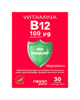 Nexon Witamina B12 100 mcg kapsułki 30 szt.