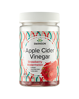 Swanson Apple Cider Vinegar Żelki o smaku truskawkowo-arbuzowym, 60 szt.