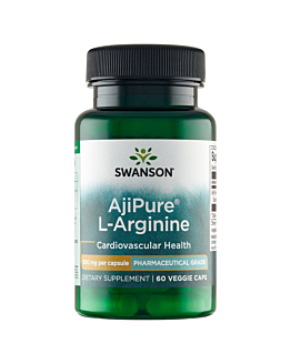 Swanson AjiPure L-Arginina 500 mg, 60 Kapsułek