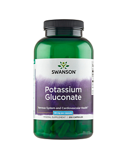 Swanson Glukonian Potasu 99 mg Kapsułki, 250 szt.