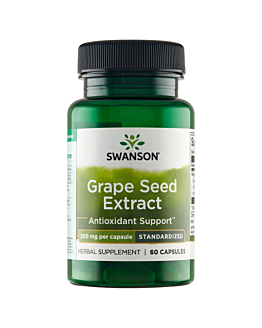 Swanson Grapeseed Extract Ekstrakt z nasion winogron 200 mg Kapsułki