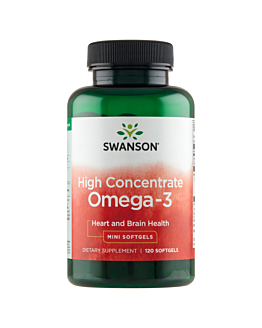 Swanson High Concentrate Omega-3 Kwasy omega-3 z oleju z ryb Kapsułki