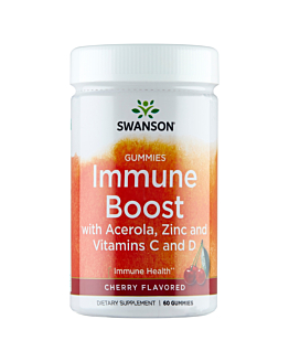 Swanson Immune Boost Smak wiśniowy Żelki, 60 szt.