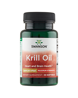 Swanson Krill Oil Maksymalna Moc Kapsułki żelowe, 30 szt.
